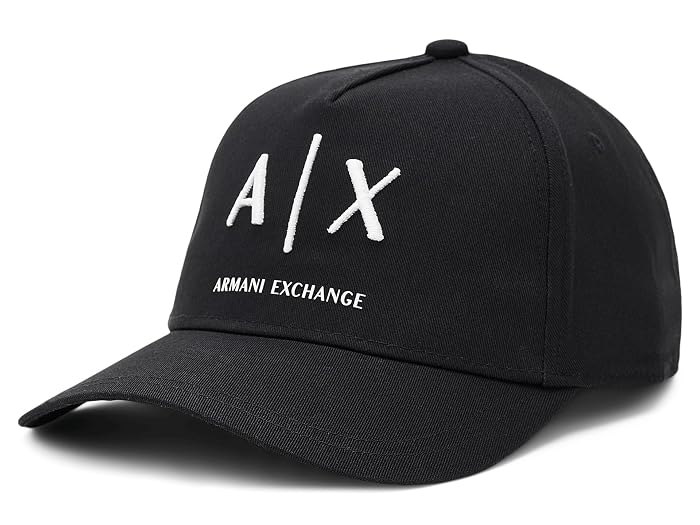 Armani Exchange Cotton Twill Logo Baseball Hat - Image 4