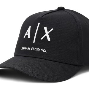 Armani Exchange Cotton Twill Logo Baseball Hat