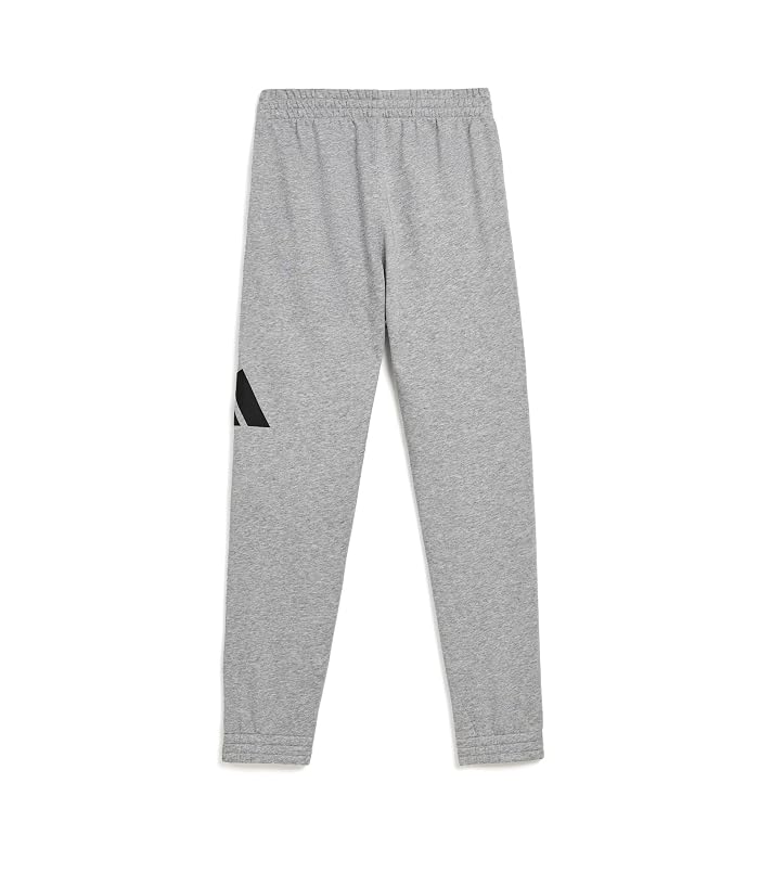 adidas Kids Essential Big Logo Fleece Heather Joggers (Big Kid) - Image 2