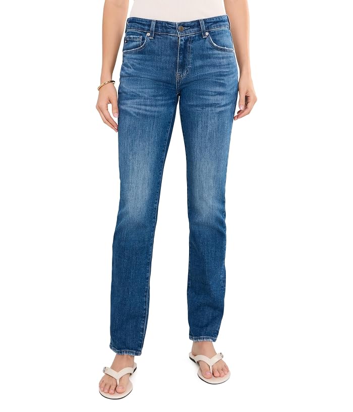 AG Jeans Sandra Low Rise Straight Jeans in Mykonos