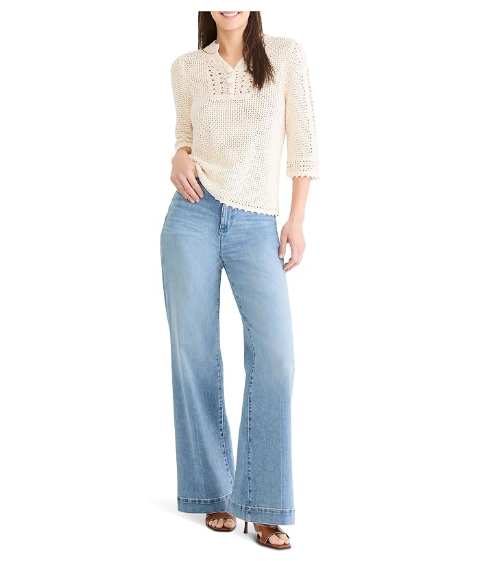NIC+ZOE Crochet Mesh Sweater - Image 2