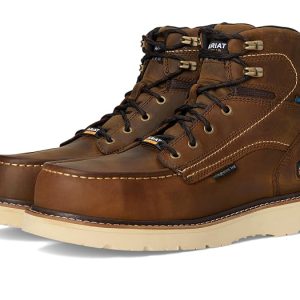 Ariat Work Rebar Wedge Moc Toe 6" Waterproof Composite Toe Work Boots