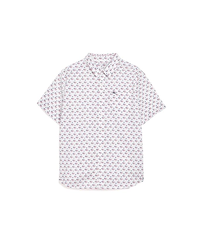 Vineyard Vines Kids Printed Cotton Short Sleeve Shirt (Toddler/Little Kid/Big Kid) - Image 4