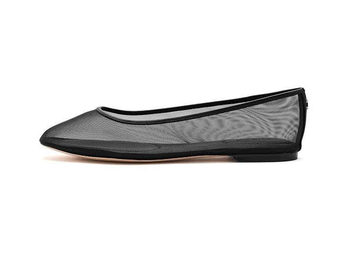 Lauren Ralph Lauren Jayna Leather-Trim Mesh Flats - Image 2