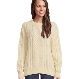 L.L.Bean 1965 Irish Fisherman Crewneck Sweater