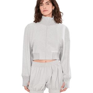 Norma Kamali Oversized Turtle Bomber Jacket To Waist