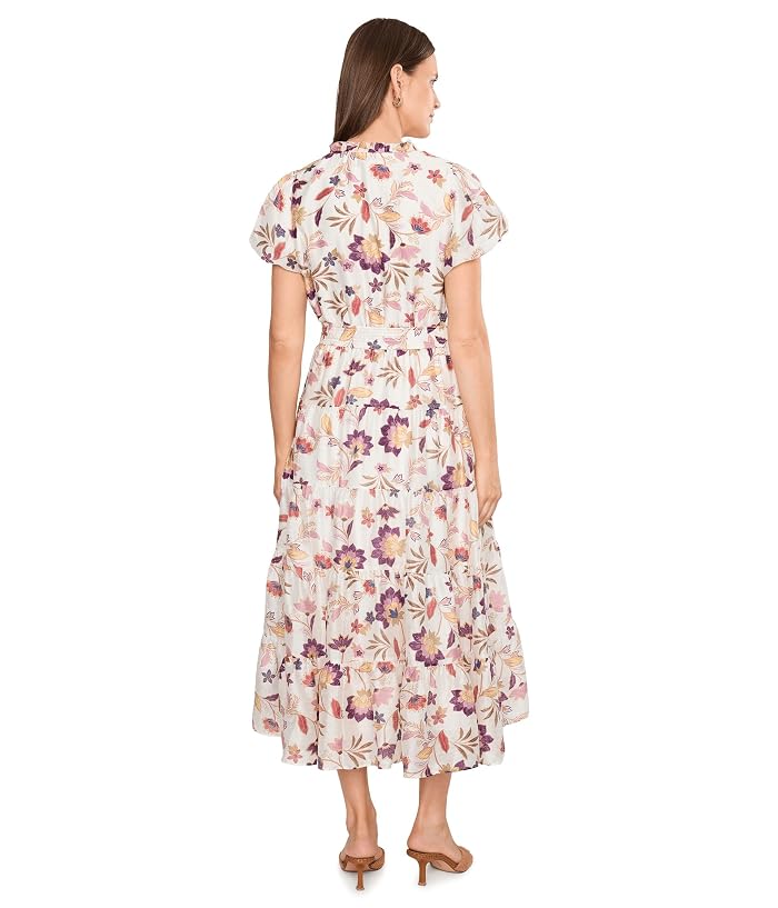 Vince Camuto Notch Neck Midi With Puff Sleeves - Image 4