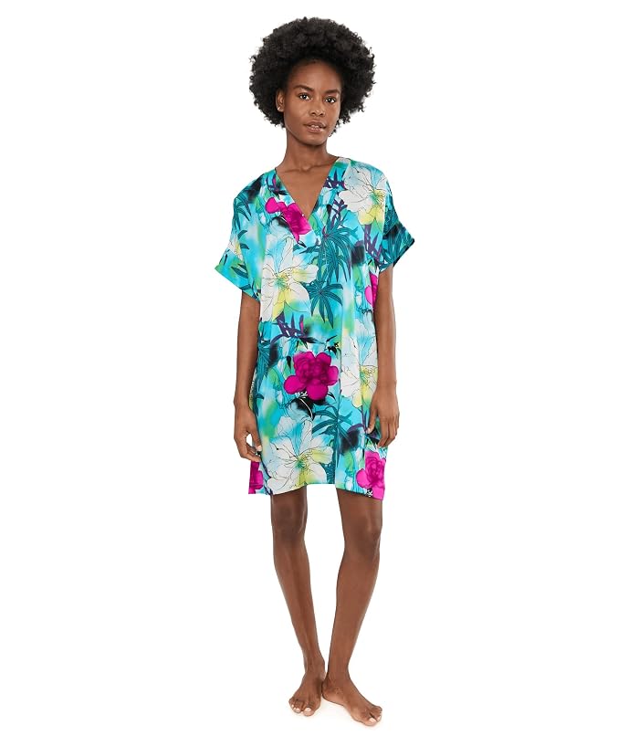 N by Natori Viva Printed Satin Sleepshirt - Image 2
