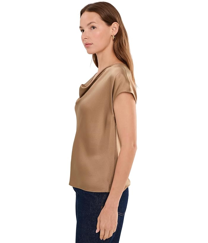 Vince Cowl Neck Cap Sleeve Blouse - Image 3