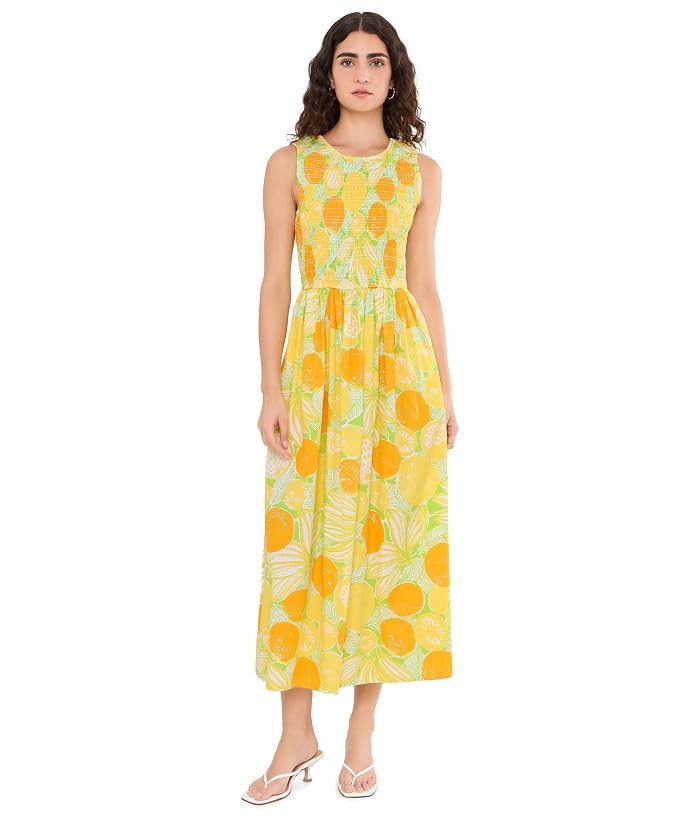 Lilly Pulitzer Daisey Smocked Midi Dress