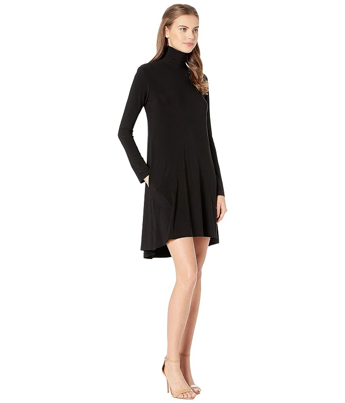 Norma Kamali Long Sleeve Turtle Swing Dress - Image 4