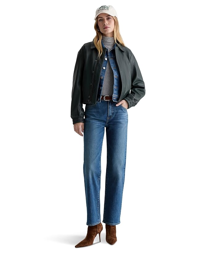 AG Jeans Brinley Mid-Rise Straight in Rewind - Image 2