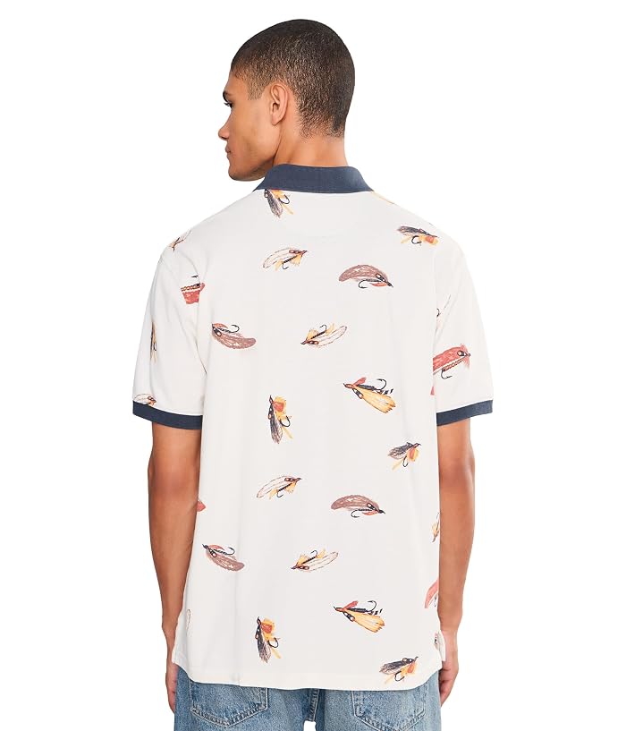 L.L.Bean Casco Bay Rugged Short Sleeve Print Polo - Image 4