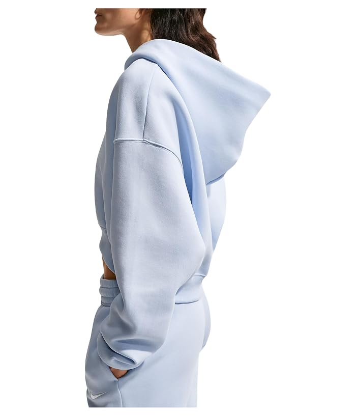 Nike Sportswear Phoenix Fleece Oversized Crop Henley Hoodie - Image 4