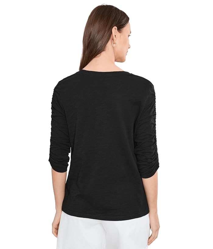 Elliott Lauren Garment Dye Tees - Crew Neck Ruch Sleeve Tee - Image 4