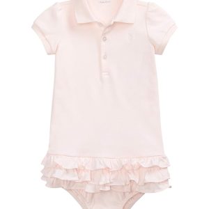 Polo Ralph Lauren Kids Ruffled Polo Dress & Bloomer (Infant)