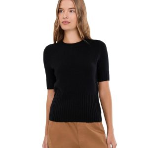 Vince High Rib Cash Blend Tee