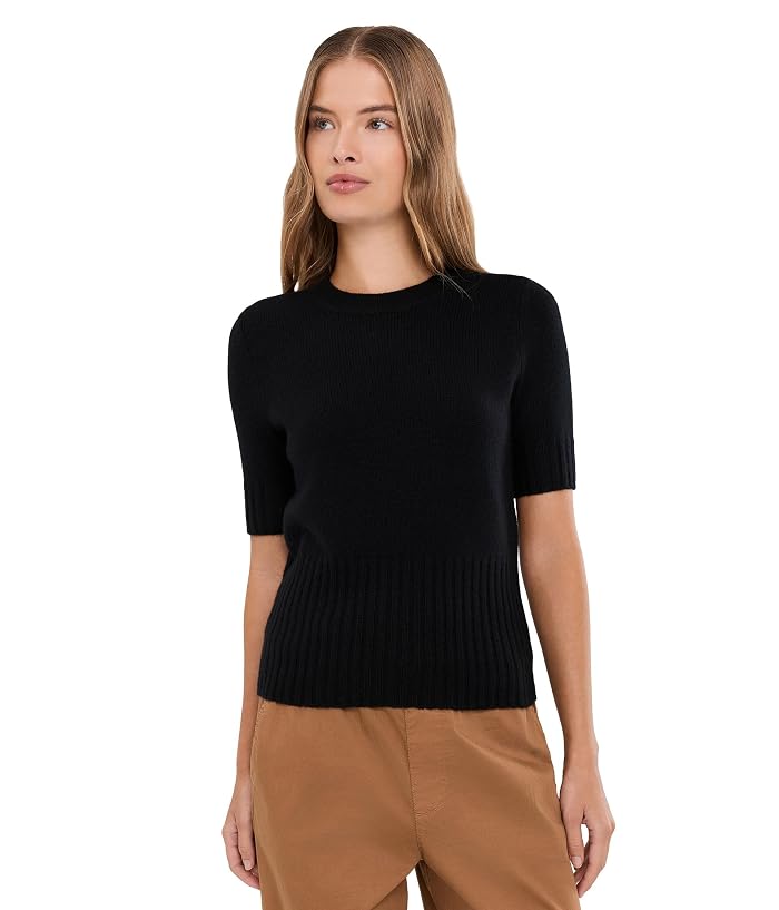 Vince High Rib Cash Blend Tee