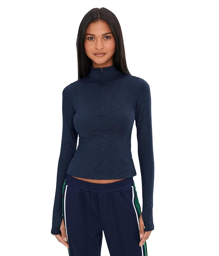 Splits59 Stevie Active Rib Half Zip Waist Length