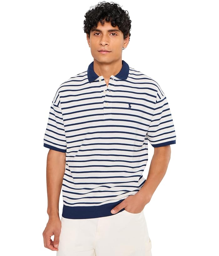 Polo Ralph Lauren Relaxed Fit Striped Textured Polo Shirt