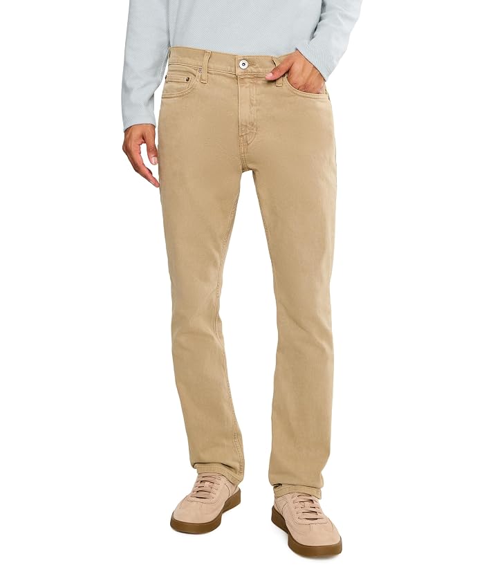 Paige Federal 32” Heritage Slim Straight Fit Jeans In Vintage Feathered Bone