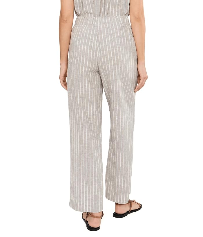 NIC+ZOE Petite Lenox Wide Leg Striped Linen Pants - Image 4