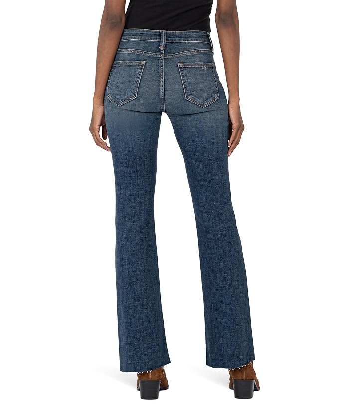 KUT from the Kloth Stella High-Rise Fab Ab Flare W/Raw Hem - Image 2