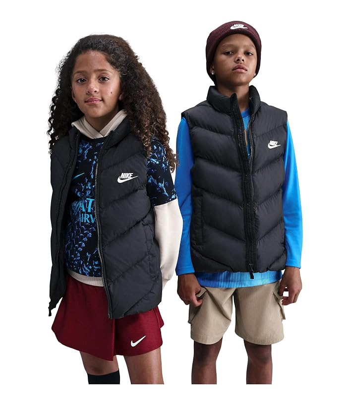 Nike Kids Sportswear All Day Play Therma-FIT Loose-Fit Puffer Vest (Little Kid/Big Kid) - Image 4