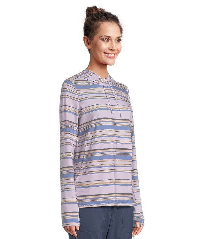 L.L.Bean Everyday SunSmart® Long-Sleeve Stripe Hooded Pullover - Image 2