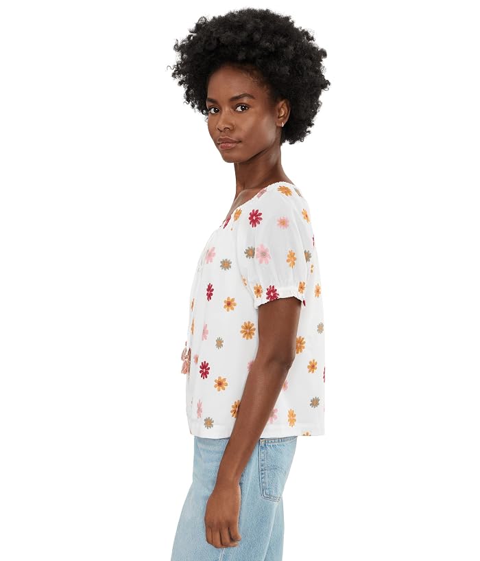 Liverpool Los Angeles Short Sleeve Tie Neck Woven Top - Image 3