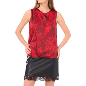 Vince Camuto Tank w/ Draped Neck and Center Front Pleat