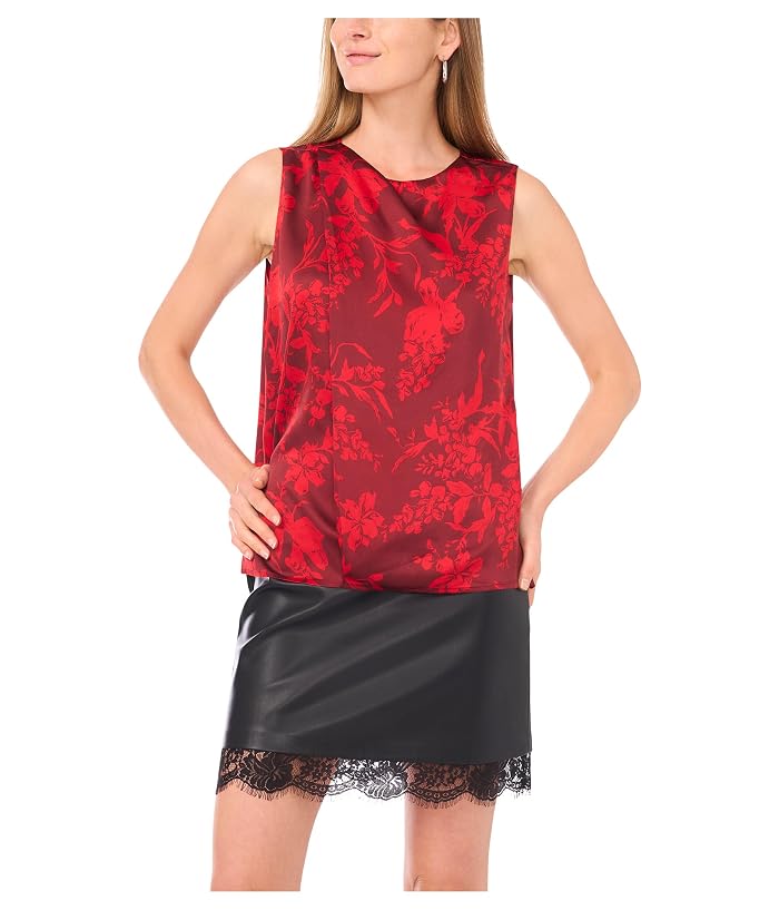 Vince Camuto Tank w/ Draped Neck and Center Front Pleat