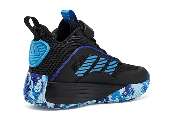 adidas Kids Own The Game 3.0 Mid Top Elastic Lace & Strap Basketball (Little Kid/Big Kid) - Image 3