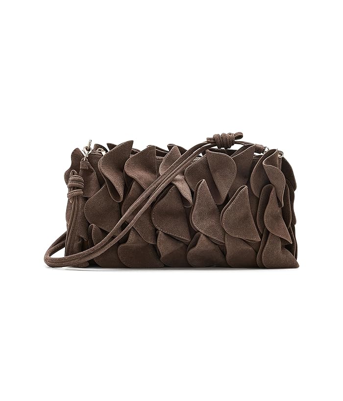 FARM Rio Suede Flower Clutch Bag