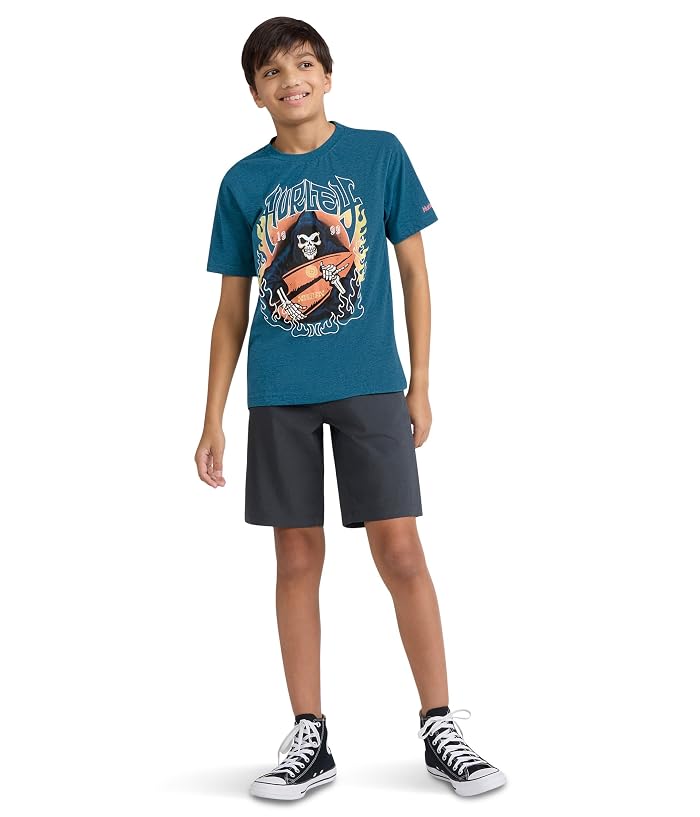 Hurley Kids Surf Skelly Short Sleeve T-Shirt (Big Kid) - Image 2