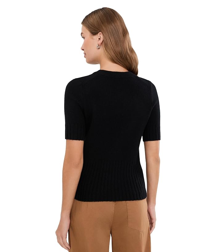 Vince High Rib Cash Blend Tee - Image 4