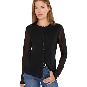 Sanctuary Mesh Long Sleeve Cardi