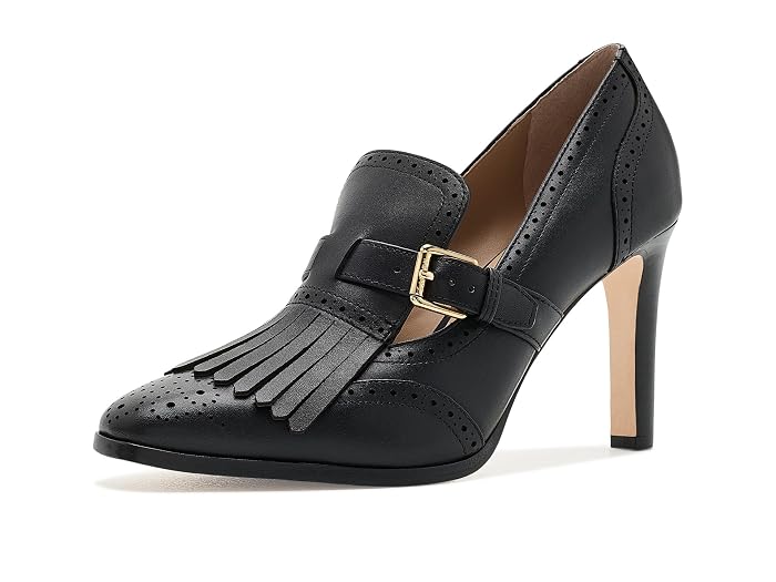 Lauren Ralph Lauren Colleen Perforated Calfskin Kiltie Pumps