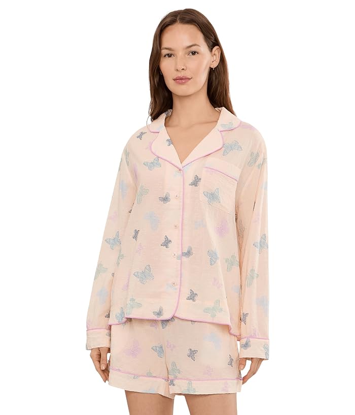 HONEYDEW Good Life Long Sleeve Shorties PJ Set