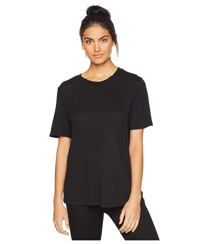 Splendid Zoe Short Sleeve Cotton Modal Slub Crew Neck
