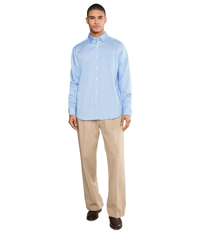 Johnston & Murphy Logan Printed Cotton Long-sleeve Shirt - Image 2