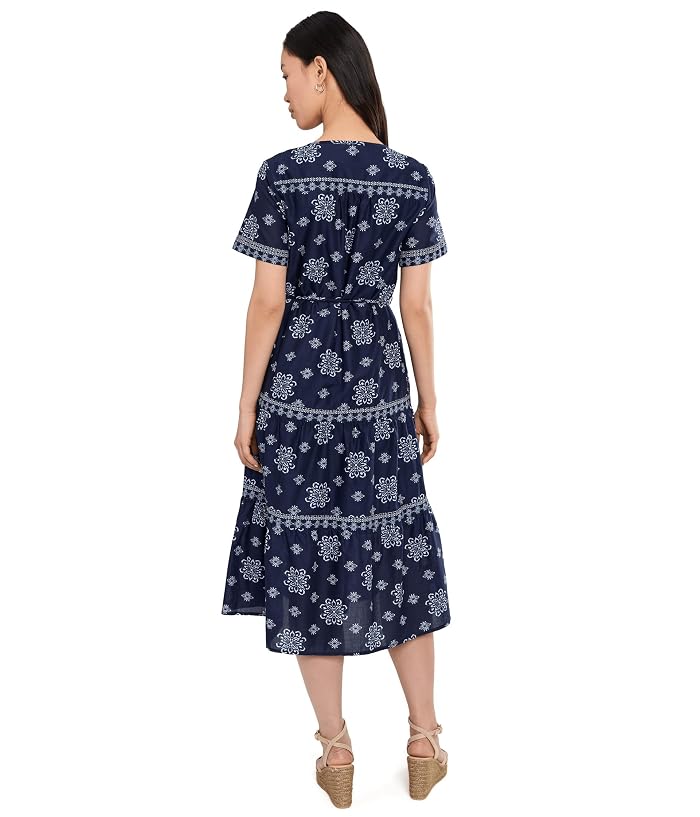 Tommy Bahama Coastal Tiles Short Sleeve Midi Dress - Image 4