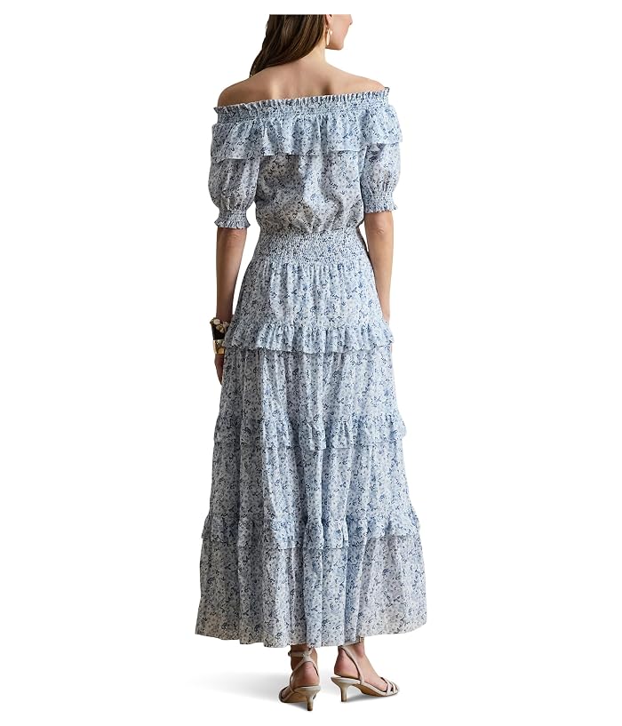 Lauren Ralph Lauren Floral Voile Off-The-Shoulder Dress - Image 2