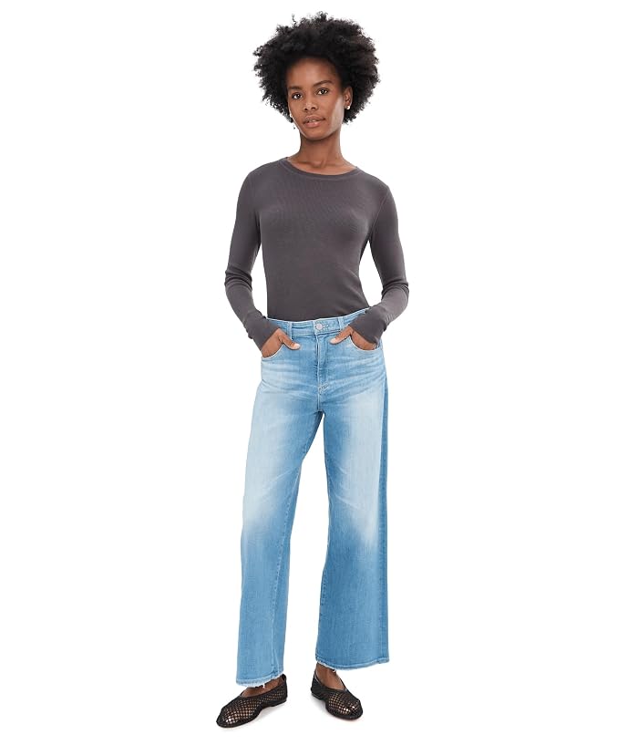 AG Jeans Saige Mid-Rise Wide Leg Crop in Expedition - Image 2