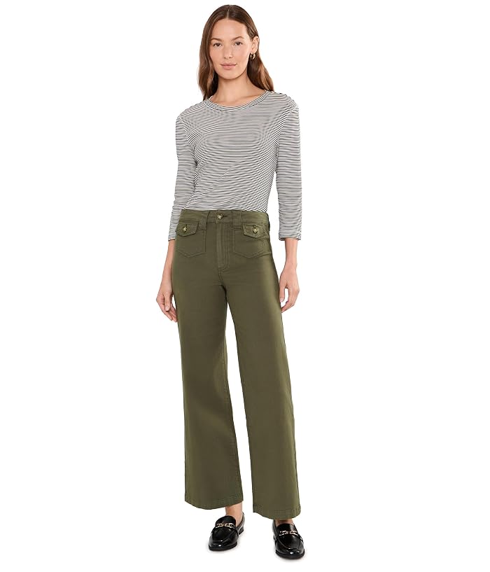 Paige Ari with Flap Patch Pockets in Vintage Forester Green - Image 2