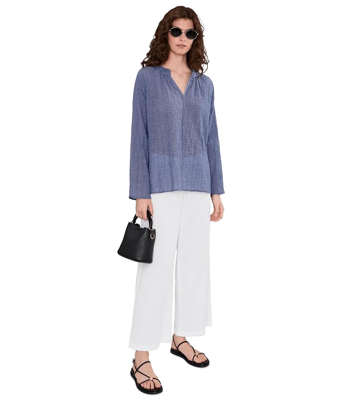 Eileen Fisher Organic Cotton Pucker Ankle Wide Pants - Image 2