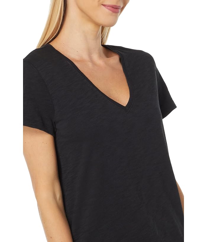 Lilla P V-Neck Short Sleeve Back Seam Tee - Image 3