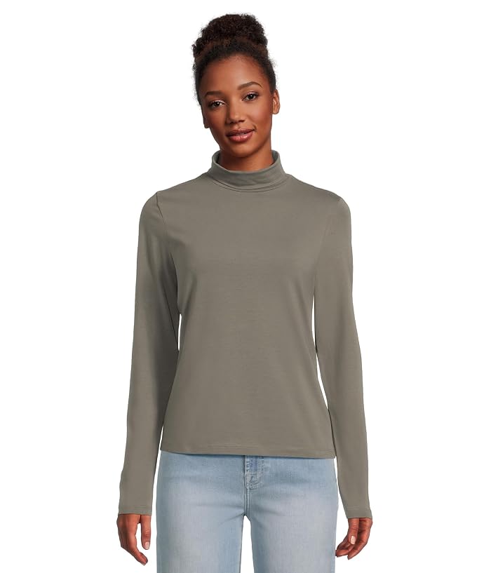 PACT Luxe Stretch Jersey Slim Turtleneck