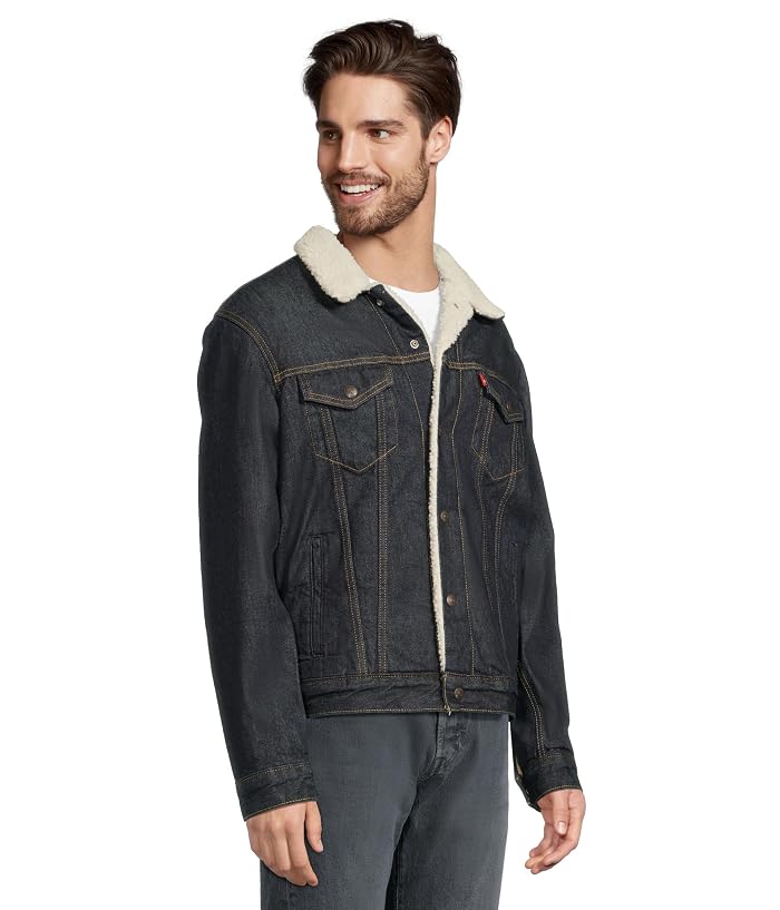 Levi's® Mens Relaxed Fit Plaid Trucker - Image 2