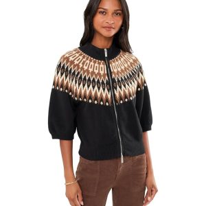Sanctuary Fair Isle Zip-Up